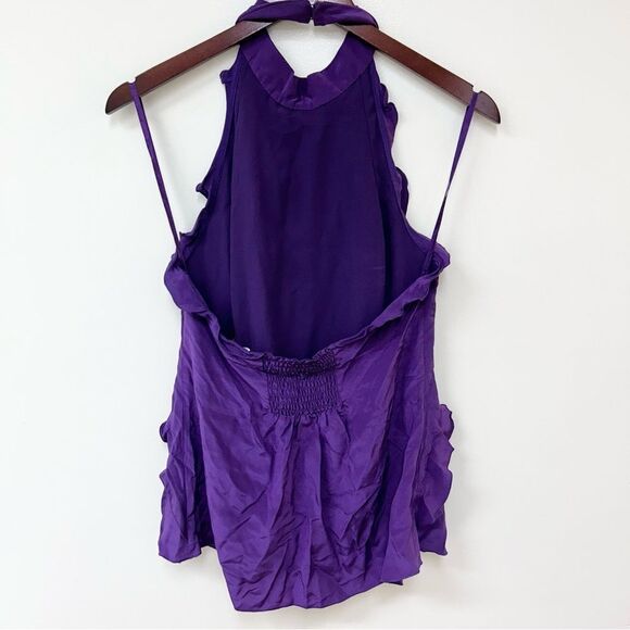 BCBGMaxAzria Ruffle Halter Top - Picture 2 of 3